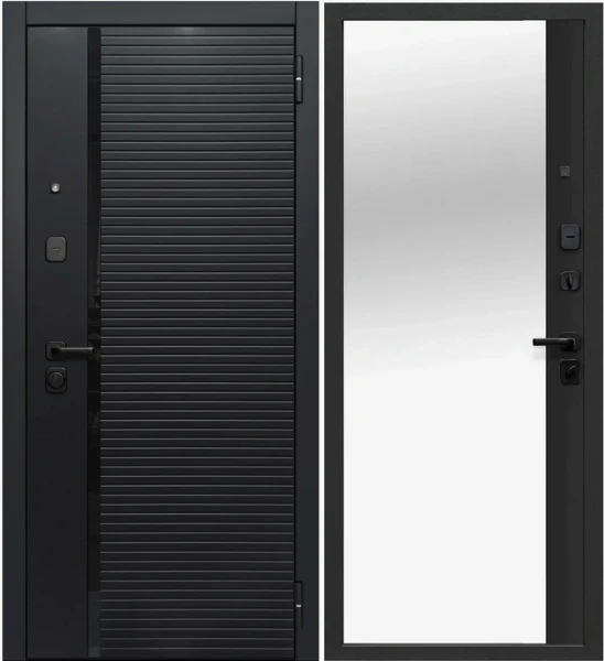 Фото для Дверь входная 7,5 Черное зеркало