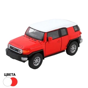 Фото для Машинка Welly Toyota FJ Cruiser металлическая с белой крышей 1:38 с 3лет в ассортименте