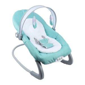 Фото для Шезлонг Lanson Toys BCR-4 музыкальные с регулируемыми ремнями бирюзовые с 0мес