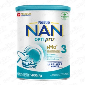 Молочко Nestle NAN OPTIPRO 3 400г c 12мес БЗМЖ