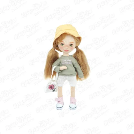 Кукла Санни Sweet sisters мягкая подвижная с рыжими волосами в зеленой толстовке
