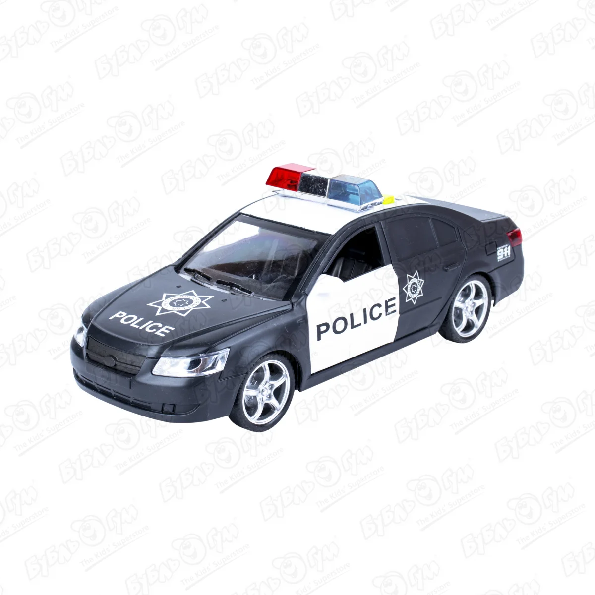 Машина Lanson Toys Police инерционная с открывающимися дверями световые звуковые эффекты 1:16