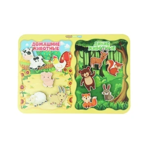 Фото для Сортер Животные деревянный на липучках