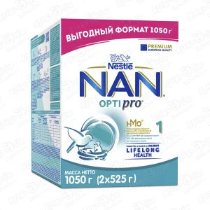 Смесь Nestle NAN OPTIPRO 1 молочная 1050г с 0мес БЗМЖ