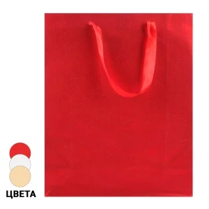 Фото для Пакет подарочный Праздник в оттенке глиттер 32х26х10см в ассортименте