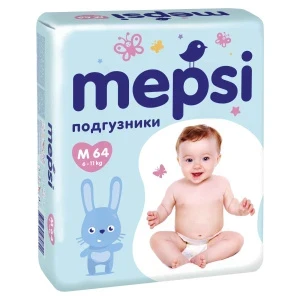 Фото для Подгузники Mepsi M 6-11кг 64шт