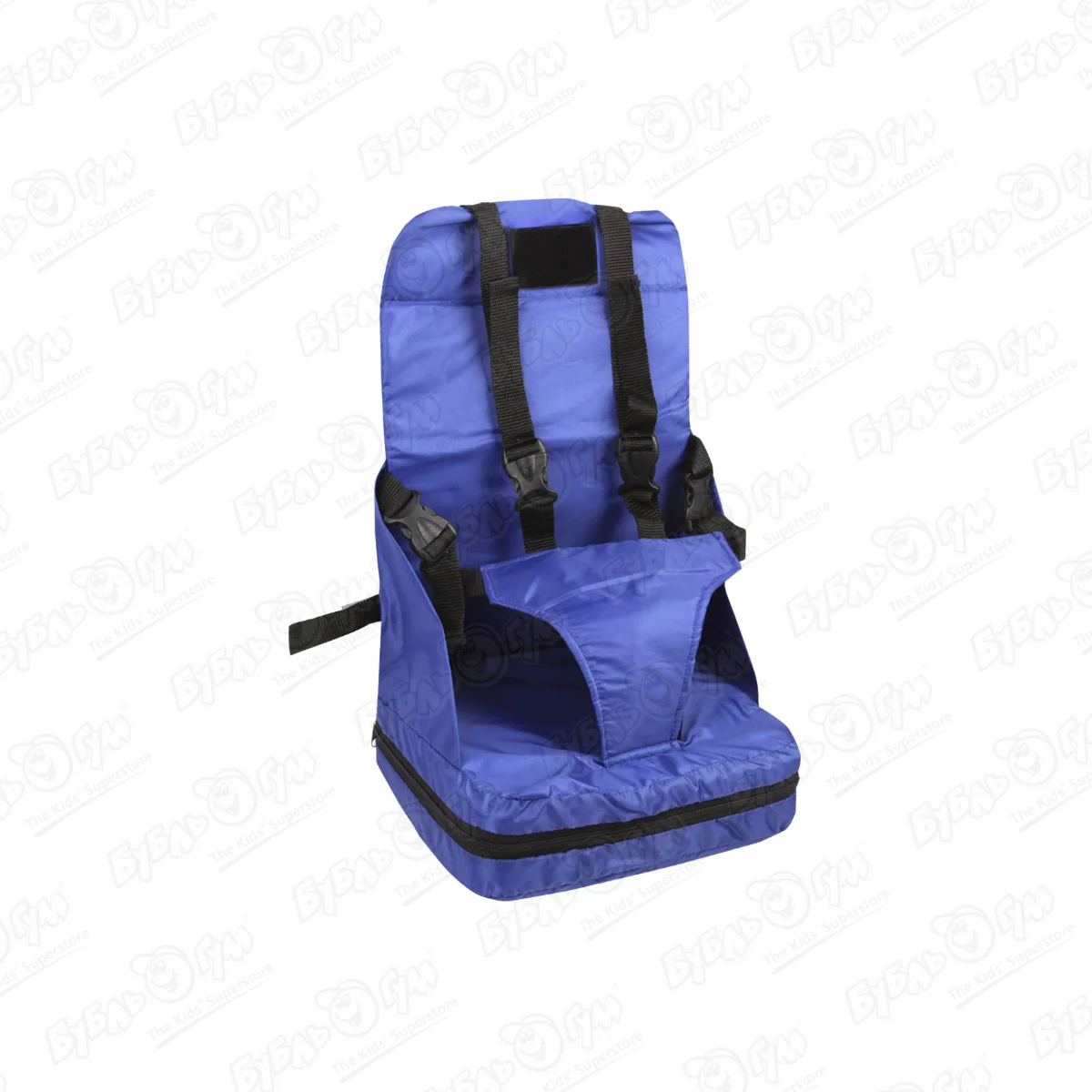 Стульчик-бустер для кормления TRAVEL SEAT мобильный синий с 6мес