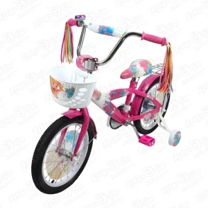 Фото для Велосипед Champ Pro G16 с корзиной и светоотражателем розовый