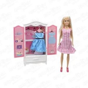 Фото для Кукла Lanson Toys с набором одежды и гардеробной