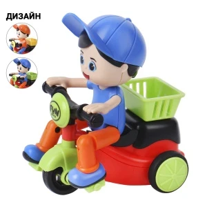 Фото для Игрушка инерционная Велосипед трехколесный в ассортименте
