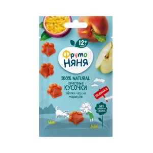 Фото для Кусочки фруктовые Фрутоняня яблоко-персик-маракуйя 15г с 12мес