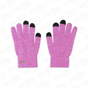 Перчатки Lanson Kids сенсорные меланж фиолетовые