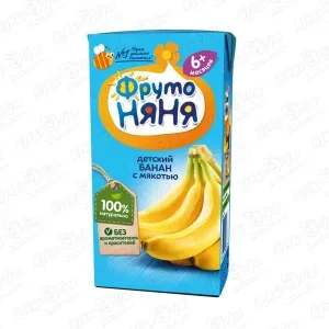 Фото для Нектар ФрутоНяня банан с мякотью 200мл с 6мес