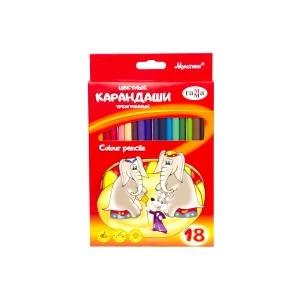Фото для Карандаши цветные Мультики 18 цветов