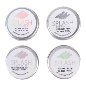 Фото для Набор глиттер-геля SPLASH №2 на водной основе 4цвета