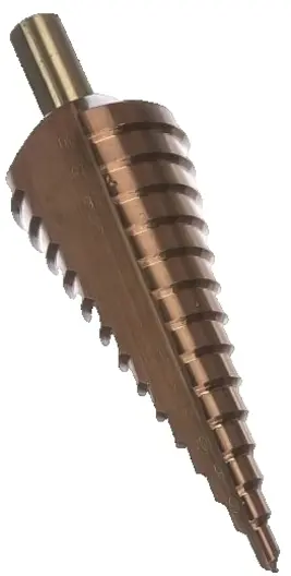 Сверло ступенчатое по сталям и цветному металлу (4-30 мм) 14 ступеней, Р6М5, кобальт - Зубр (29672-4-30-14_z01)