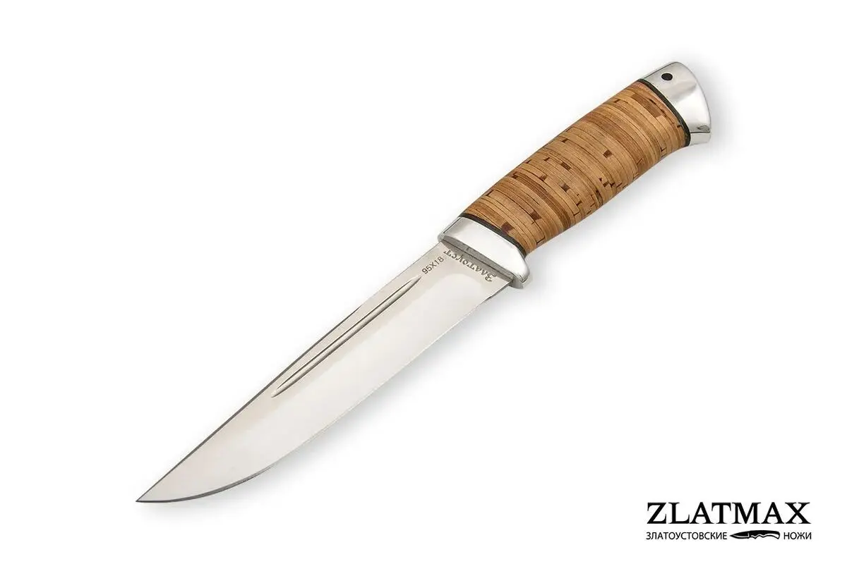 Нож "Куница"сталь 95х18 (береста)