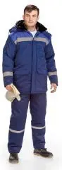 Куртка утепленная Штурман (синий+василек) р.44-46/182-188 ХБ-плюс