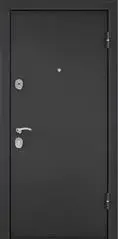 Дверь металлическая темно-серый букле графит, правая, фурн.хром 860*2050*70 (2мм) ТОРЭКС