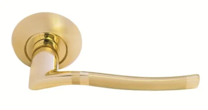 Фото для Ручка дверная "Фонтан" матовое золото/золото Морелли