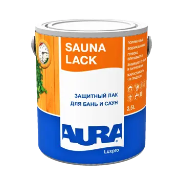 Лак для бань и саун "Aura Sauna Lack" 2,5 л ЭСКАРО