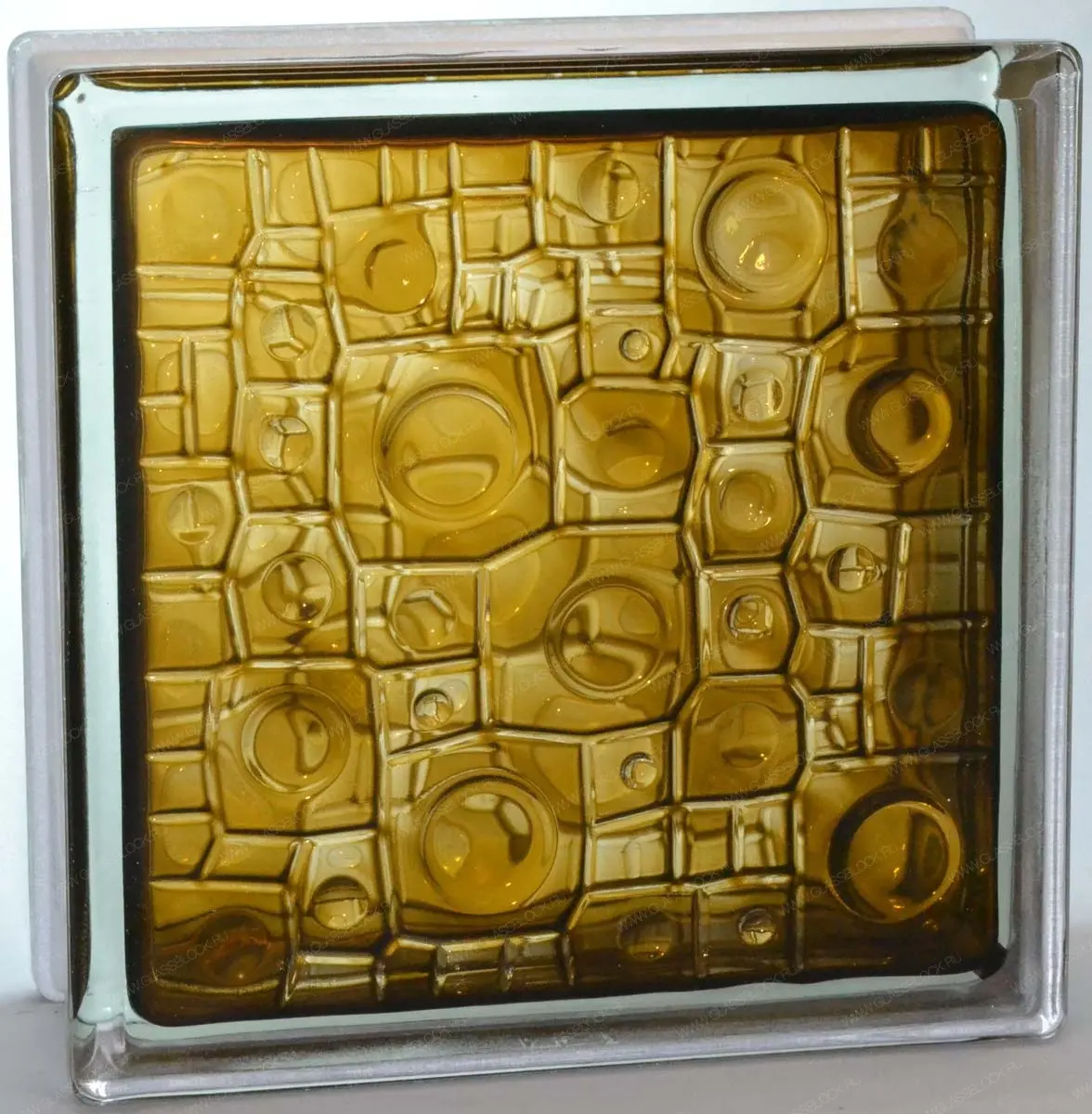 Стеклоблок Губка бронзовый 190*190*80 Glass Block