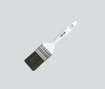 Фото для Кисть плоская "PROFI для лака" темная синтетическая щетина, пластиковая ручка 100х15мм