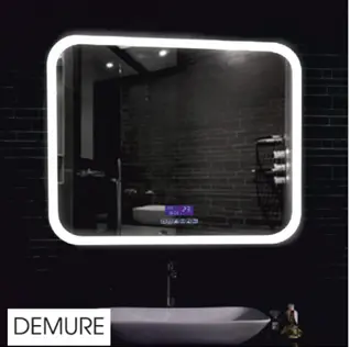 Зеркало Demure Led (подогрев, часы, сенсорный выключатель) 800*600