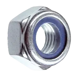 Фото для Гайка с контрящим кольцом, шестигранная М6 (пакет, 12шт)