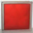 Стеклоблок Волна рубиновый матовый 190*190*80 Glass Block
