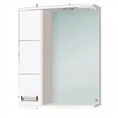 Зеркало-шкаф Флора 600 Т лев. 600*150*700 VAKO