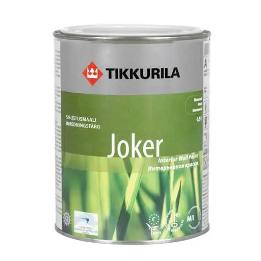 TIKKURILA Краска в/д интерьерная матовая "Joker" основа С 0,9 л