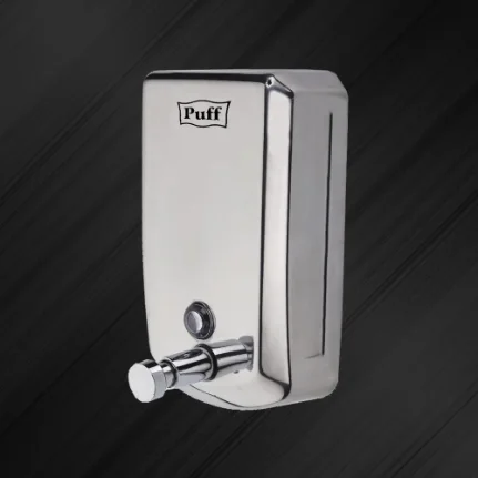 Дозатор для жидкого мыла Puff-8715 хром, с ключем, нерж.сталь, 1000 мл