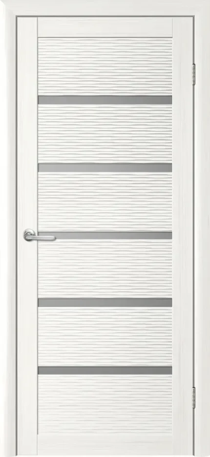 Фото для Полотно дверное глянец белый стекло матовое 900*2000*40 ФРЕГАТ