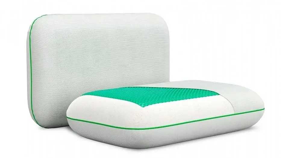 Слой Ecogel располагается на одной стороне подушек, с обратной стороны - memory foam.