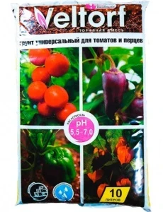 Фото для Грунт для томатов и перцев универсальный 10л ВЕЛТОРФ