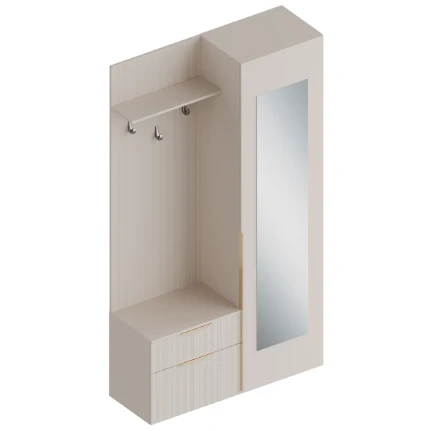 Фото для Прихожая Тефия с пеналом (правое исполнение) (Тефия/Софт сантьяго)