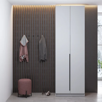 Фото для Шкаф для одежды 2-х дв. Брандо 67.14 (h 2380) (Белый)