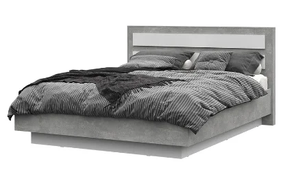 Фото для Кровать Денвер 1.8 КР 03 (Ателье светлое/Белый)