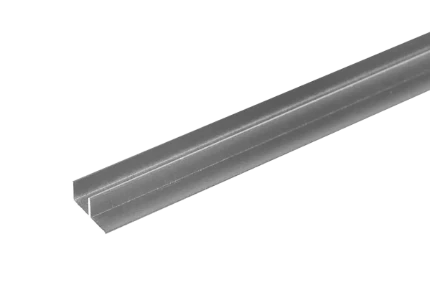 Угловая планка F-образная для стеновой панели 6 мм (Титан)