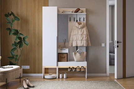 Фото для Прихожая К3 Баско (Белое дерево)