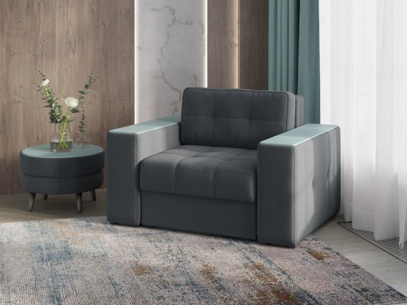 Фото для Кресло-кровать Виконт (Серый/Бриз)