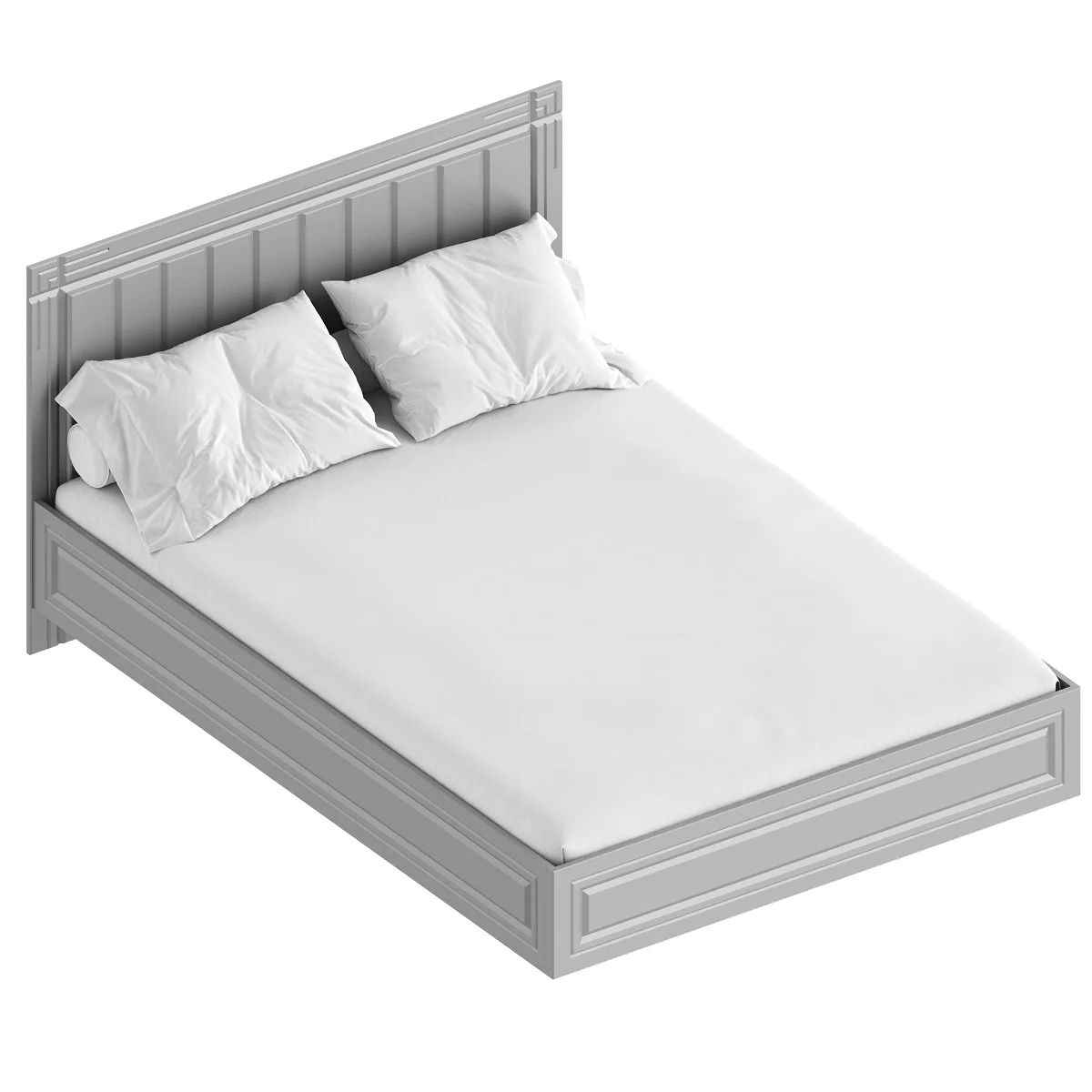 Кровать Вита 1.4 с настилом (Силк маус серый)