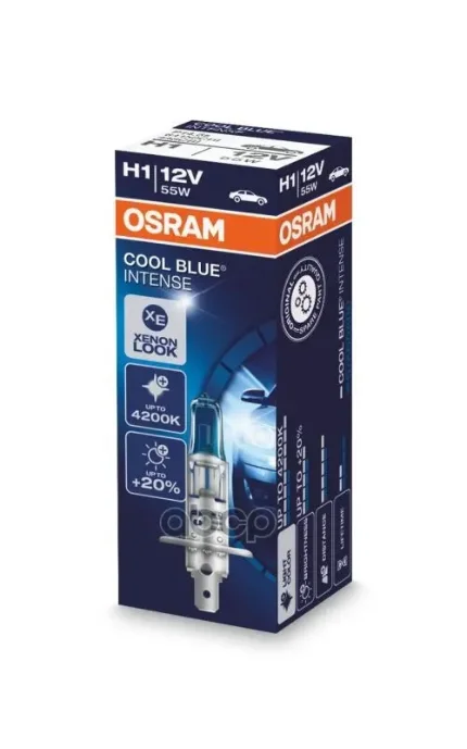Фото для А/Лампа H1 12v 55w P14,5s Osram 64150cbi Intense 4200k Osram арт. 64150CBI
