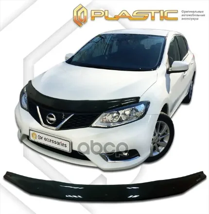 Фото для Дефлектор Капота Ni Tiida 2015-Н.В. C13 Classik Черный 1186 CA plastic арт. 2010010111861