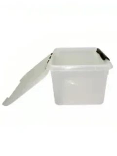 Контейнер для продуктов прямоуг. 8 л 30*23*16 см с ручкой с коричневым зажимом MG, скидка 30%