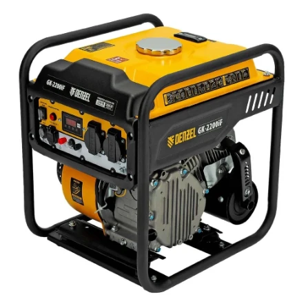 Фото для Генератор 2,2 кВт, бензиновый, инверторный 230В, 7,0л, ручной пуск (GK-2200iF) - Denzel
