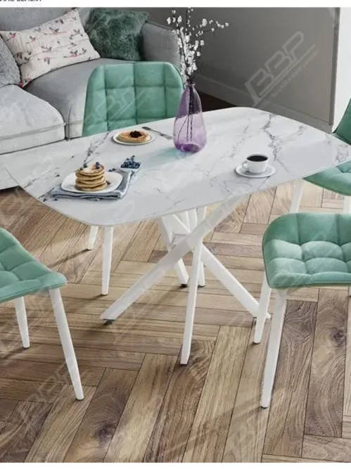 Стол обеденный Оникс Стекло (подстолье кросс)