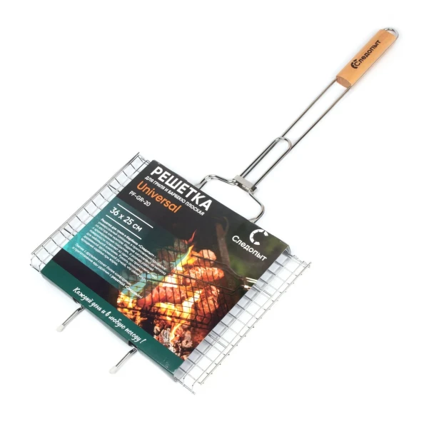 Фото для Решетка для барбекю Следопыт плоская 36х25х2 см