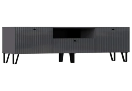 Фото для Оливия тумба ТВ малая (Графит, Графит софт) МИФ